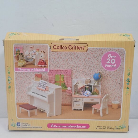 Calico Critters Piano & Desk Furniture Set NIB - Picture 2 of 2